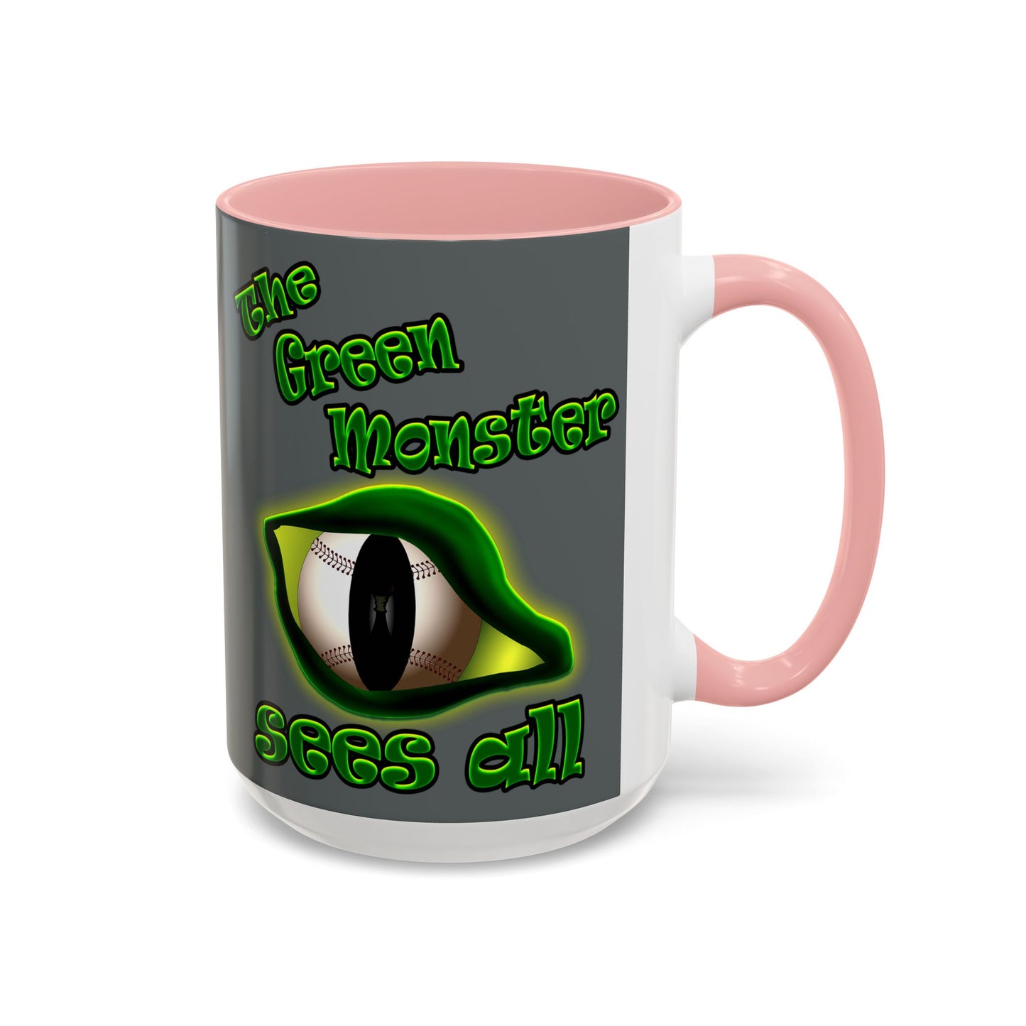 green monster - Accent Mug (dark grey)