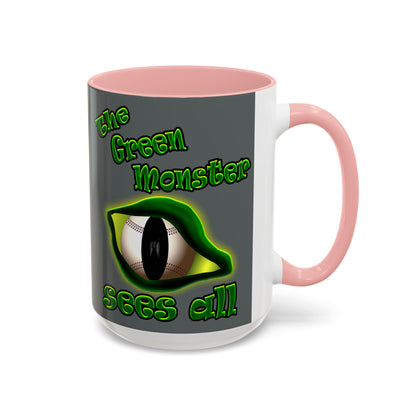 green monster - Accent Mug (dark grey)