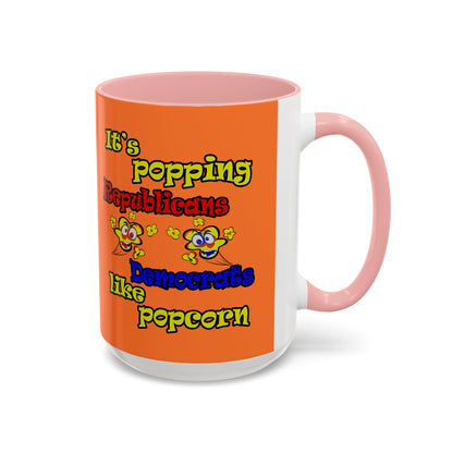 popping like popcorn - Accent Mug (crusta)