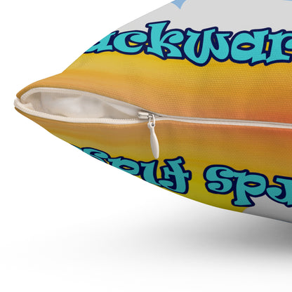 shoot for the stars - Spun Polyester Square Pillow - (color blur)
