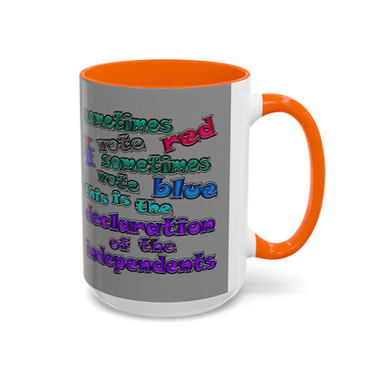 declaration of the independents - Accent Mug (grey)