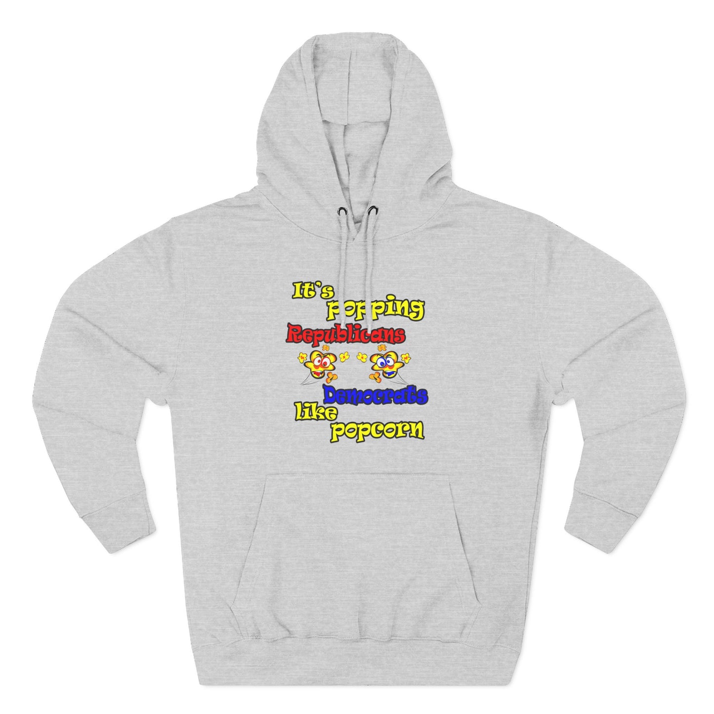popping like popcorn - Three-Panel Fleece Hoodie