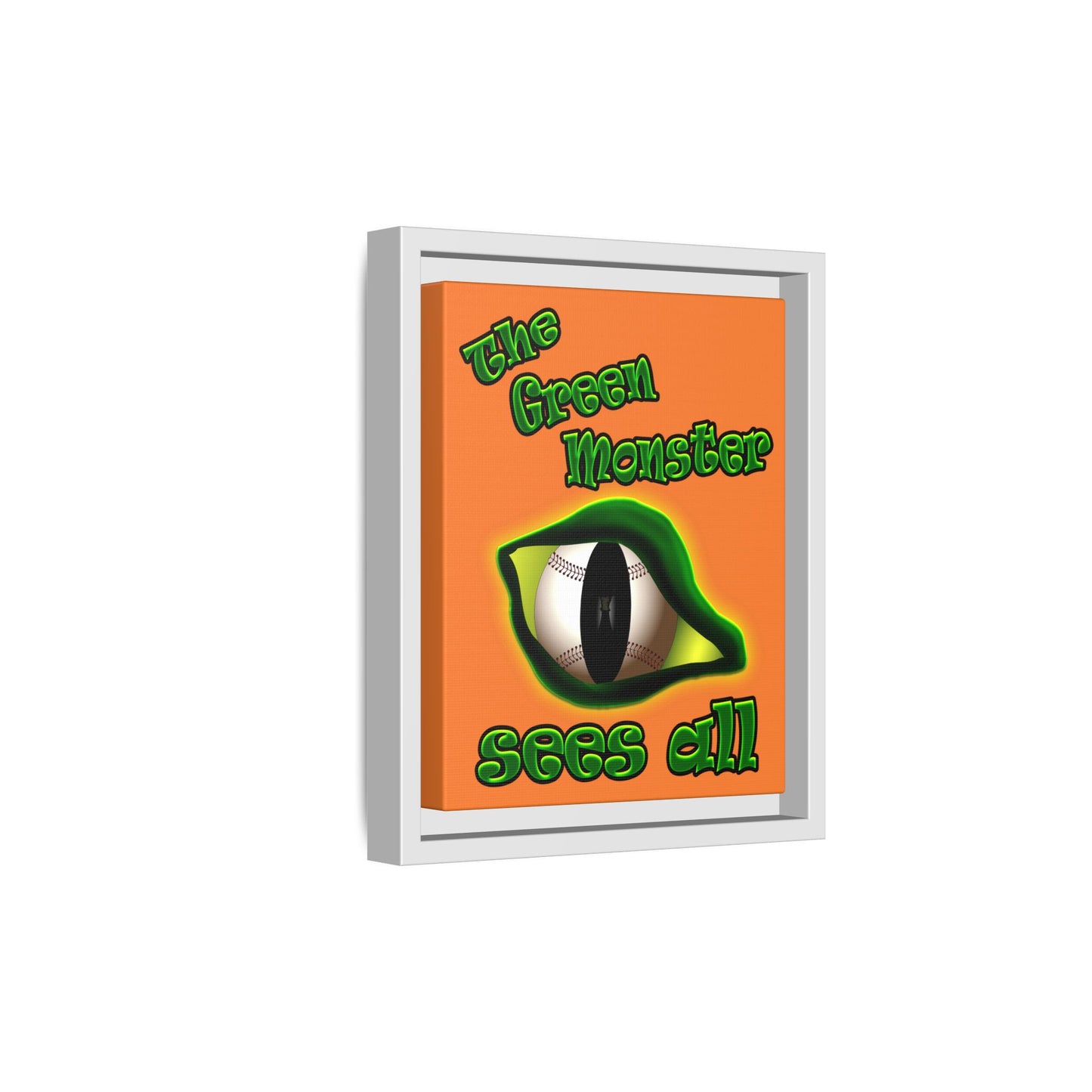 green monster - framed canvas art (crusta)