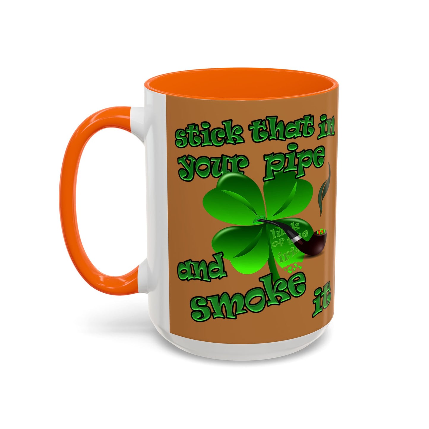 celtics logo - Accent Mug (light brown)