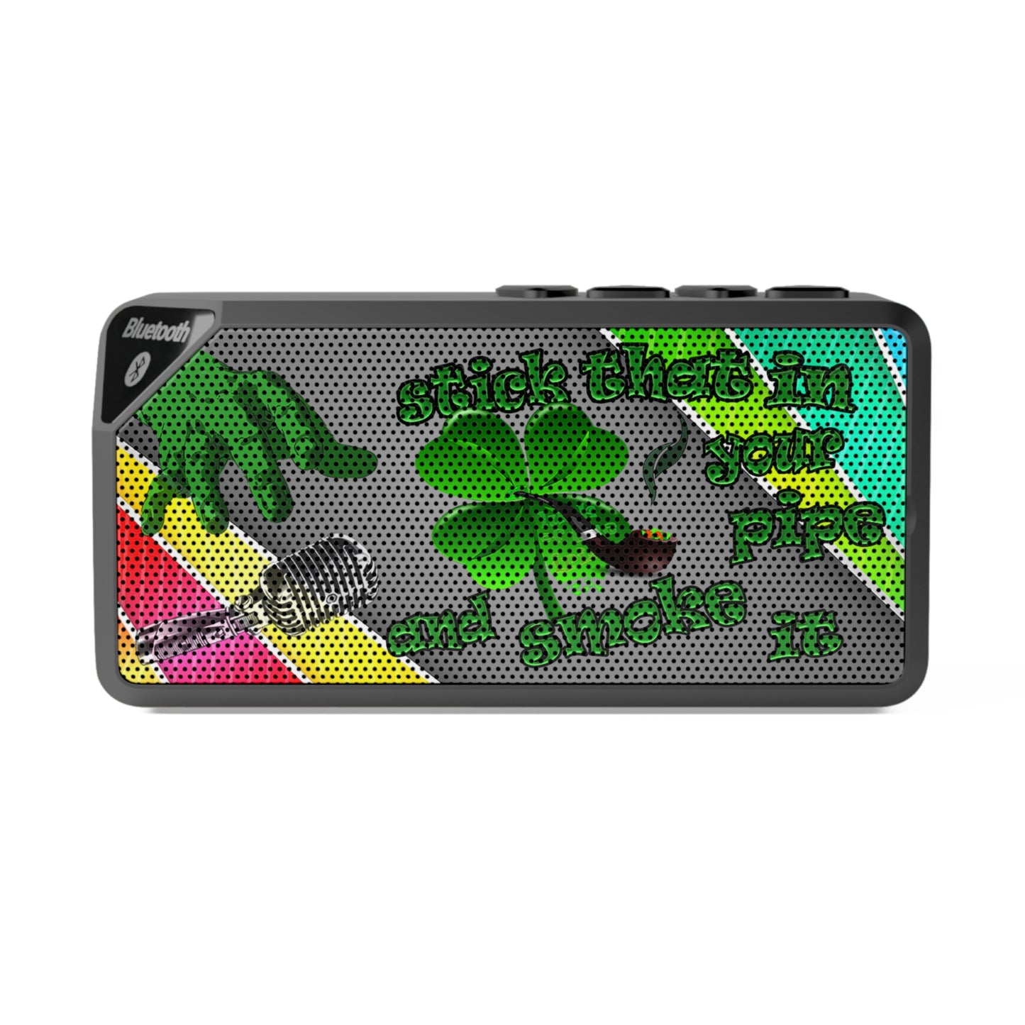 stick that in your pipe and smoke it - Jabba Bluetooth Speaker (rainbow split)
