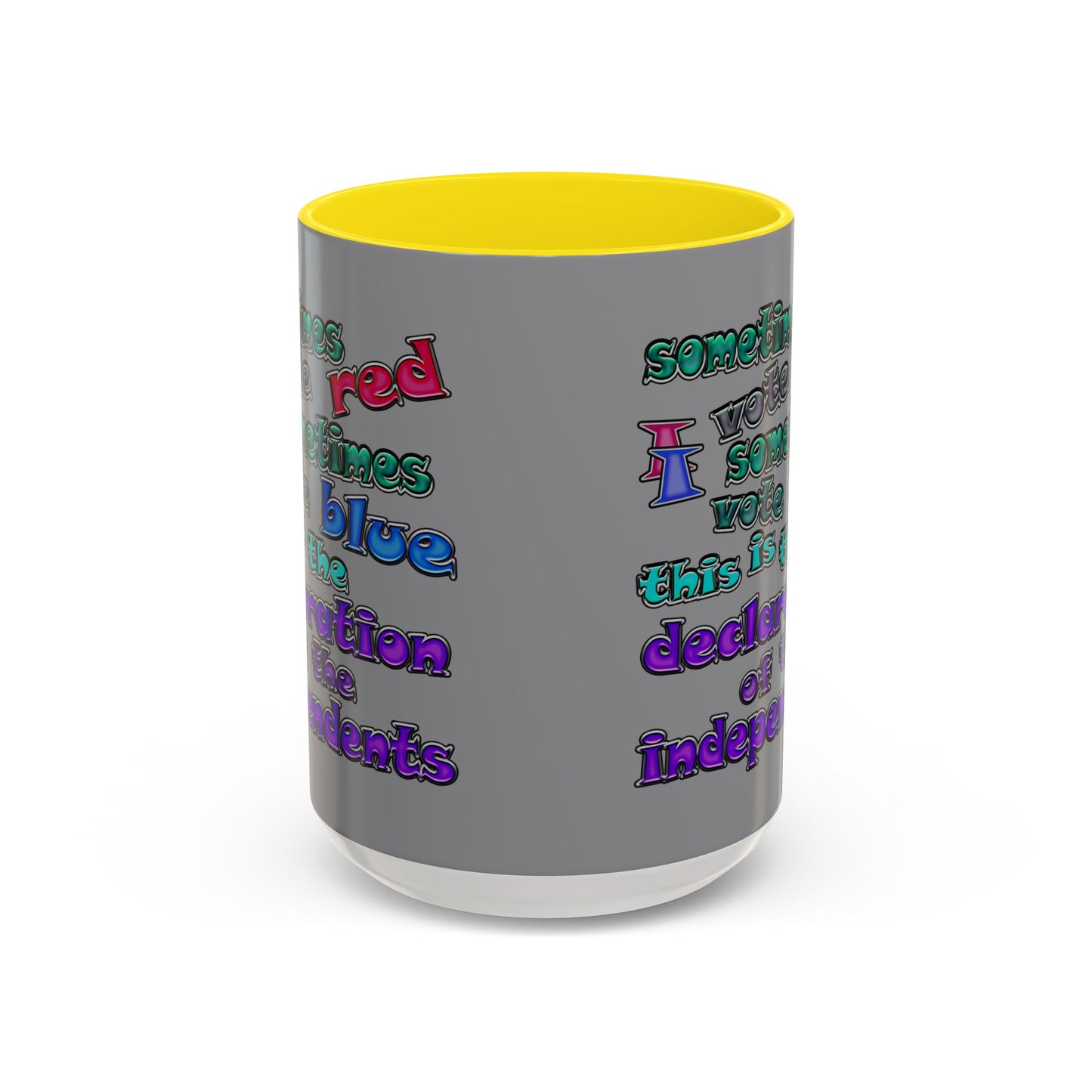 declaration of the independents - Accent Mug (grey)