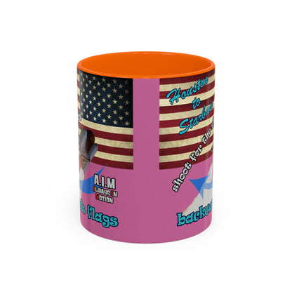 shoot for the stars - Accent Mug (light pink)
