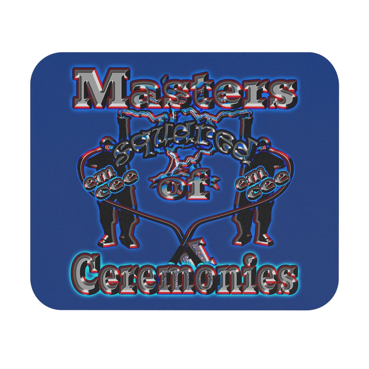 em cee squared - Mouse Pad (Rectangle) (dark blue)