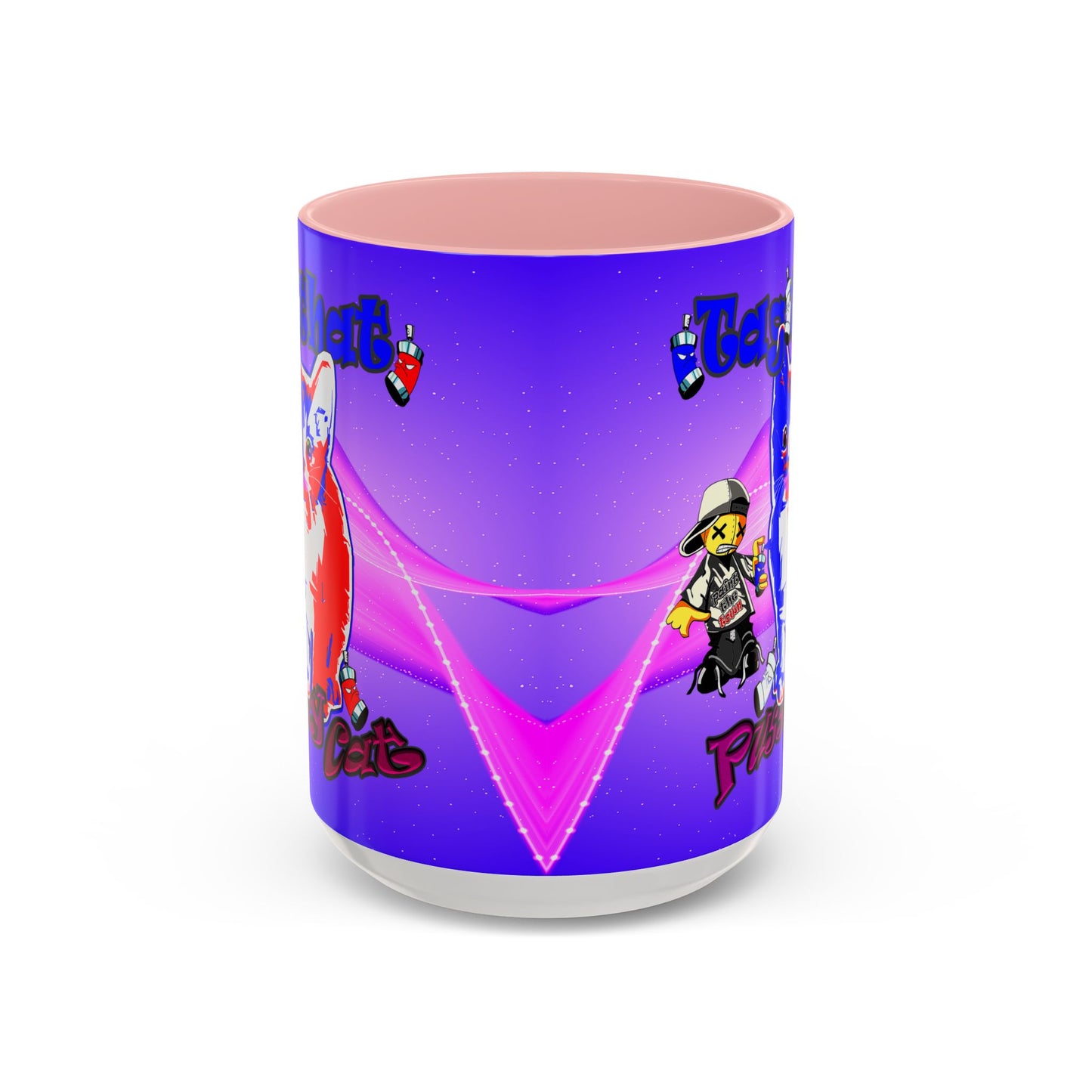 tag that - Accent Mug (purple-pink wave)