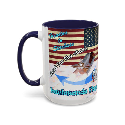 shoot for the stars - Accent Mug (white marble)