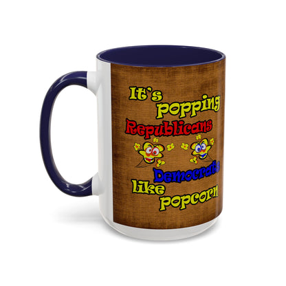 popping like popcorn - Accent Mug (brown papyrus)