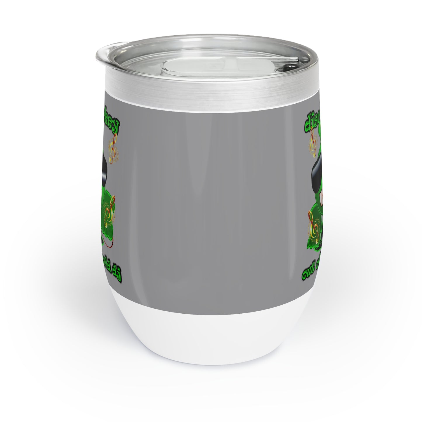 disc jockey - Chill Wine Tumbler (grey)