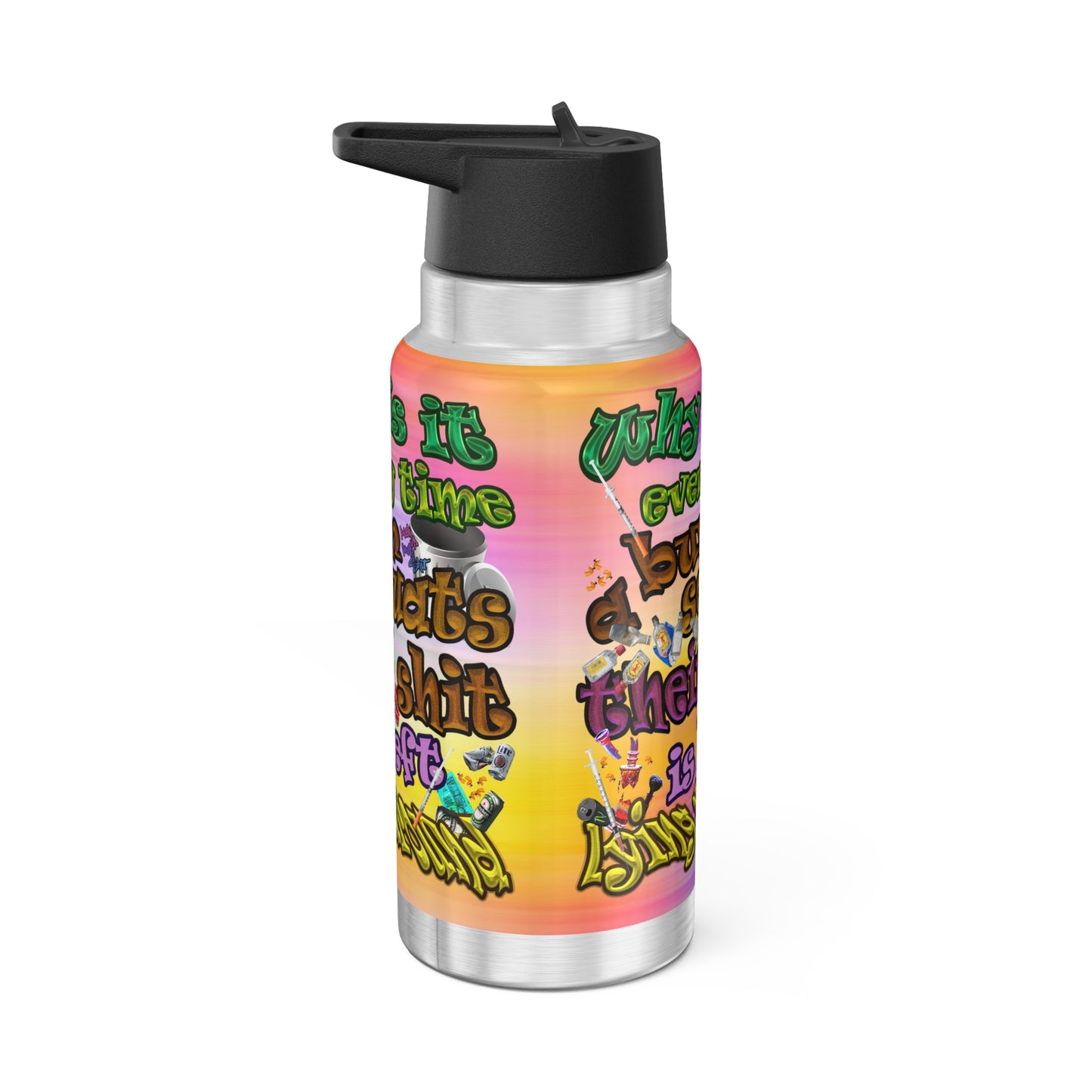 the bum's shit - Gator Tumbler, 32oz (color blur)