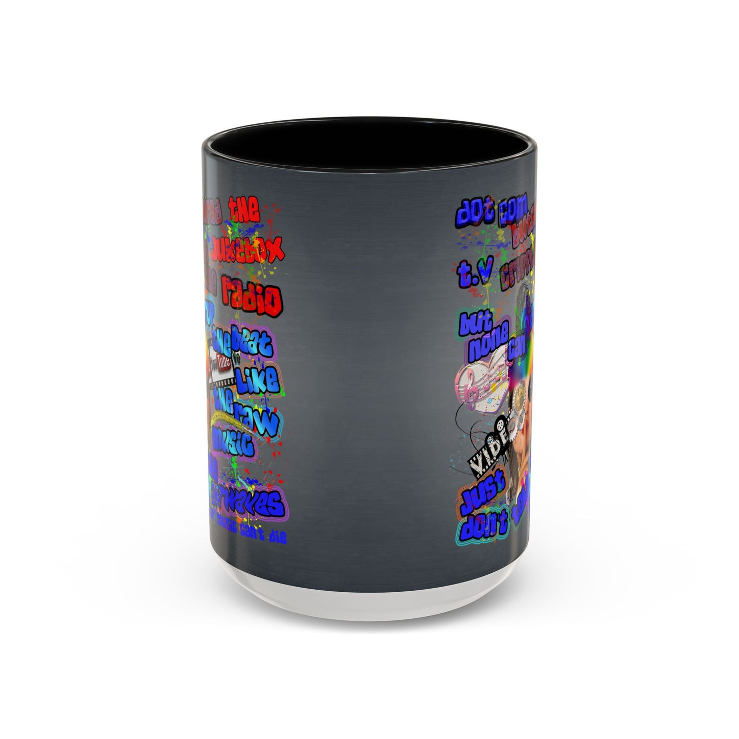drop the beat - Accent Mug (grey-light grey)
