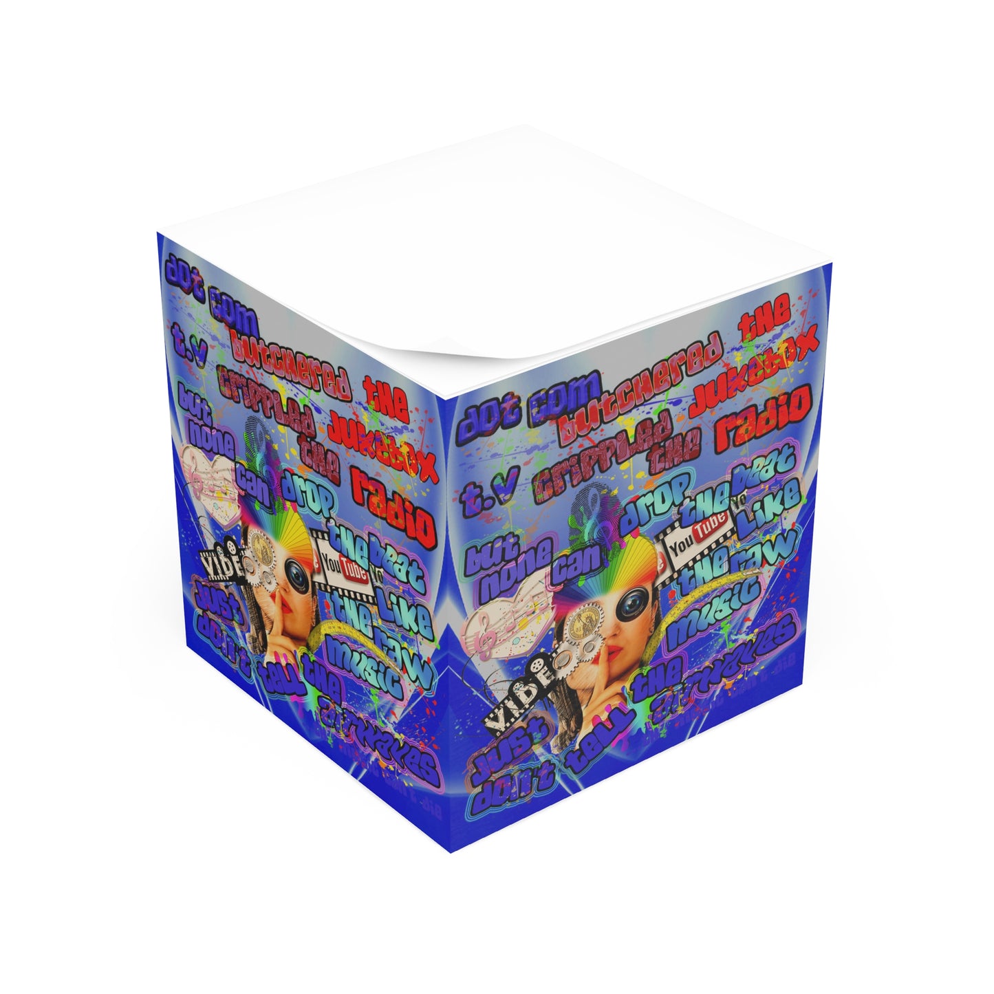 drop the beat - note cube (blue-white wave)