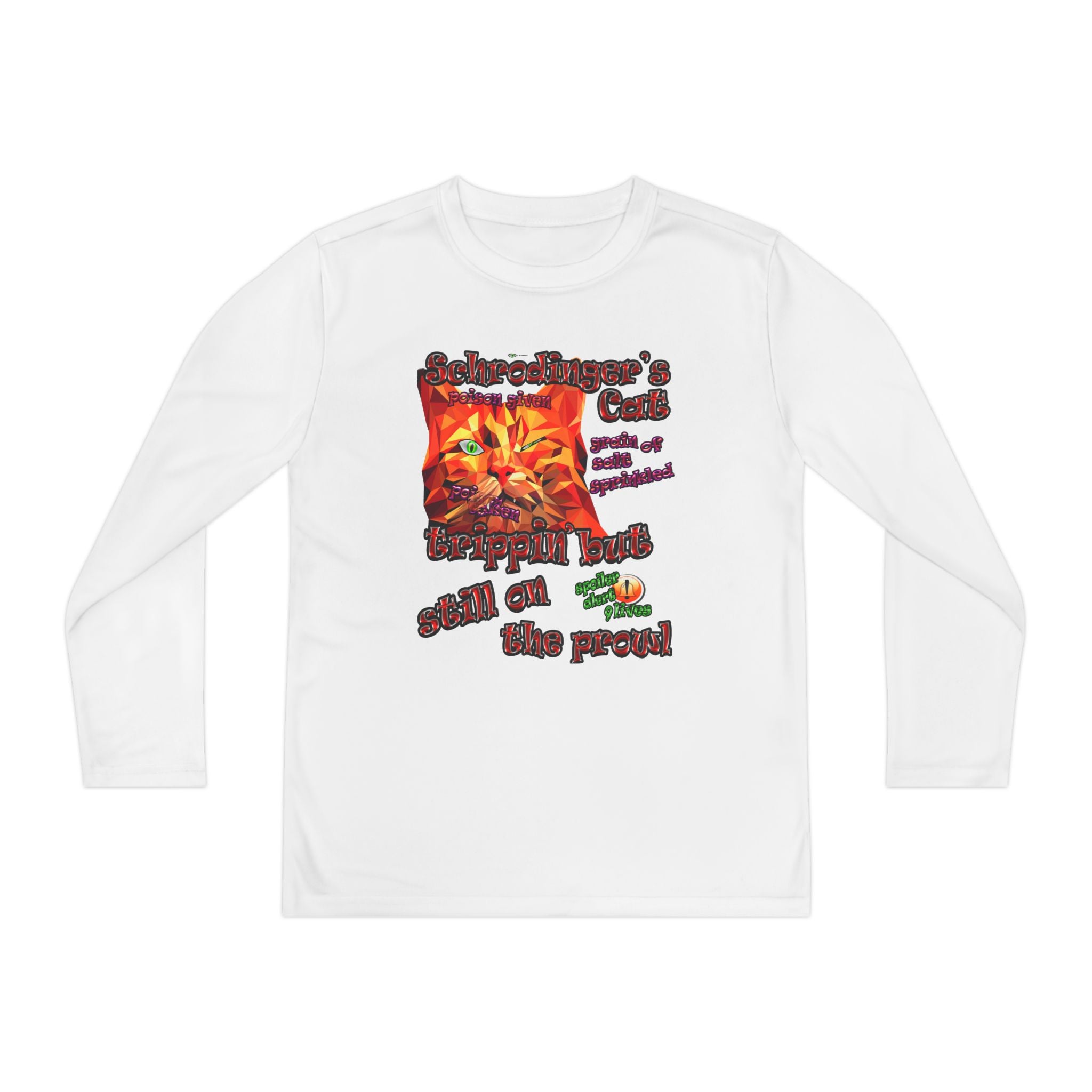 schrodinger's cat - Youth Long Sleeve Competitor Tee