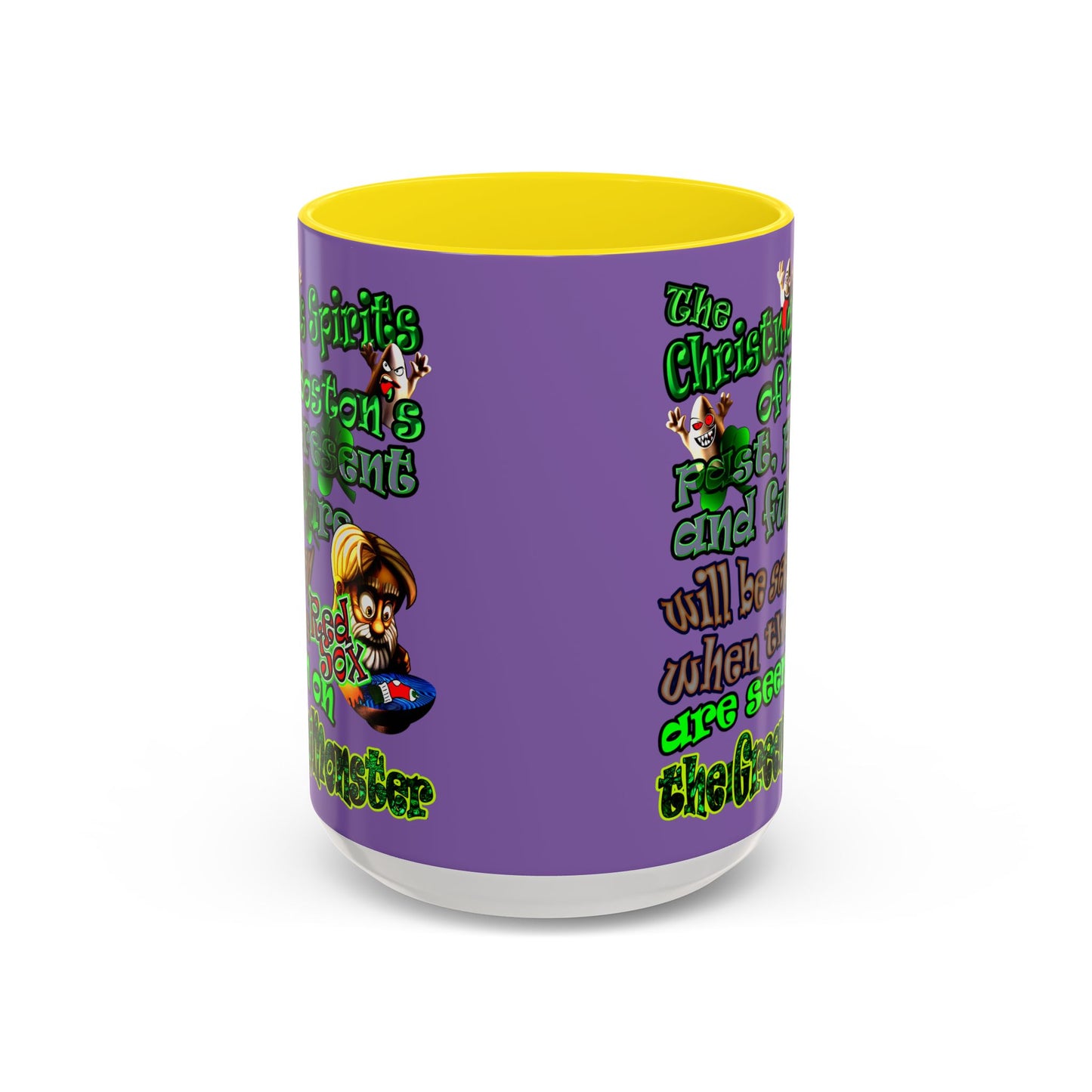 christmas spirits of boston - Accent Mug (light purple)