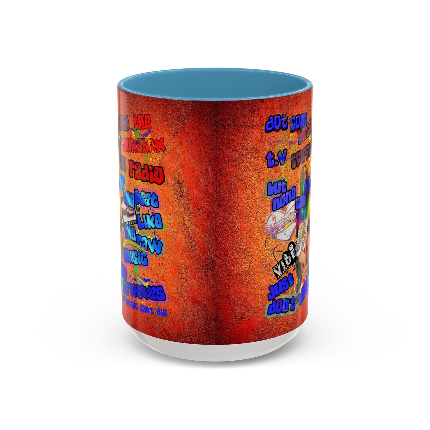 drop the beat - Accent Mug (burnt orange)
