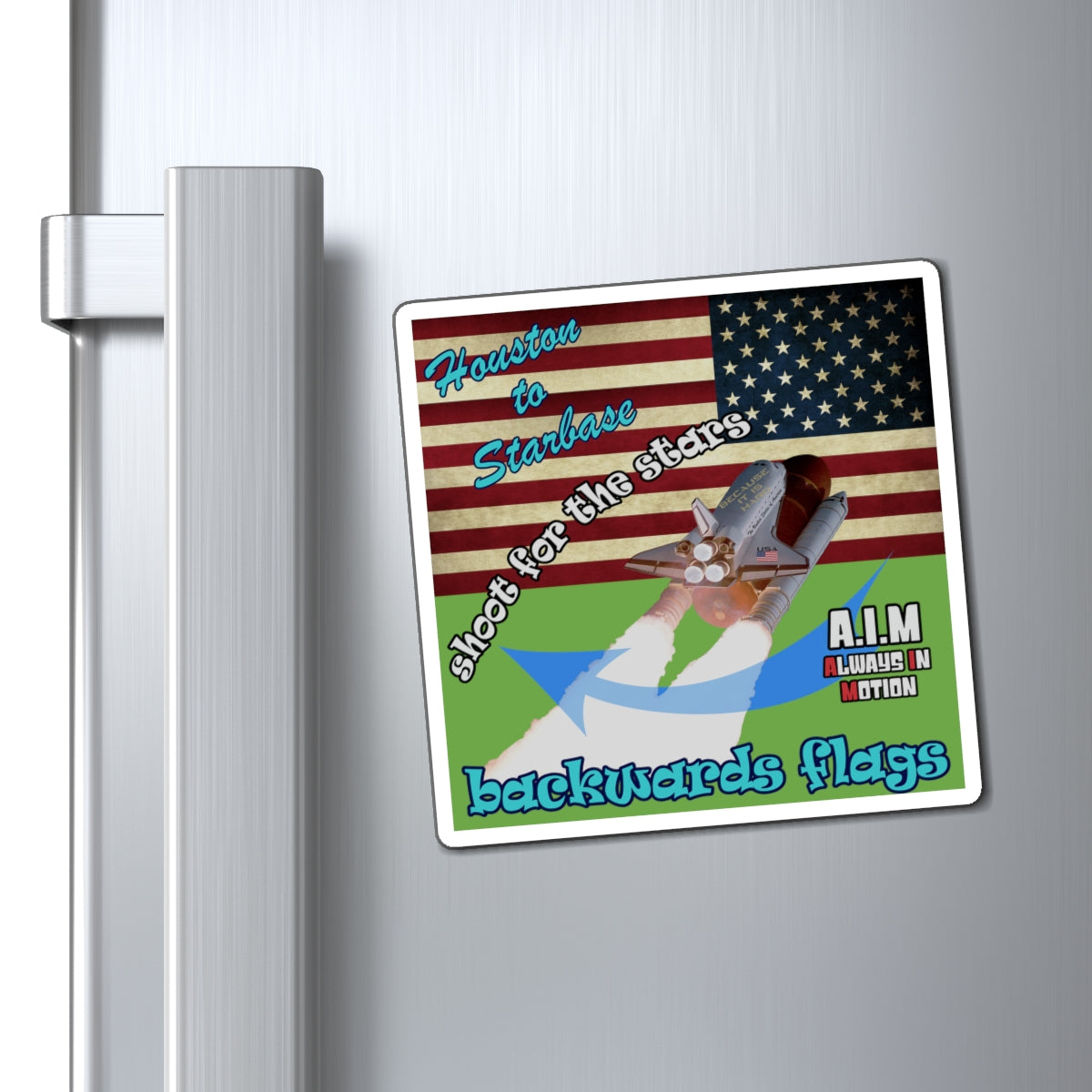 shoot for the stars - Magnets - (green)