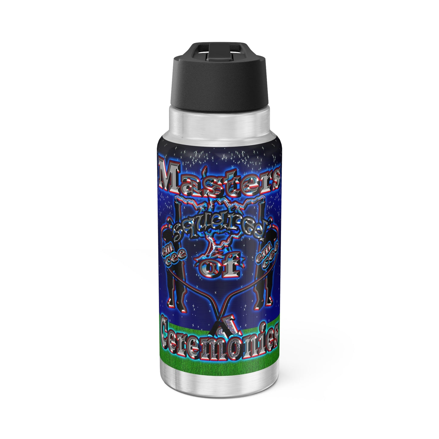 em cee squared - Gator Tumbler, 32oz ('snoops' background)