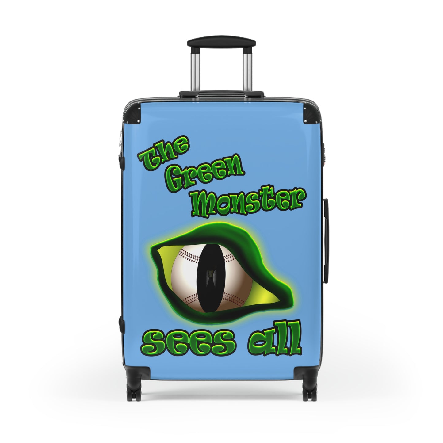 green monster - Suitcase (light blue)
