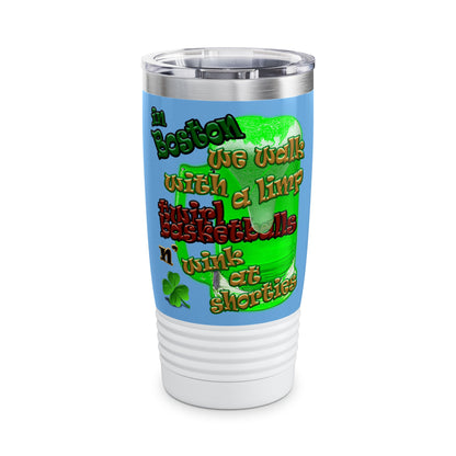 celtics logo - Ringneck Tumbler, 20oz (light blue)