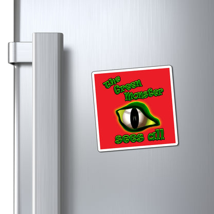 green monster - Magnets - (red)