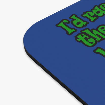 turtle race - Mouse Pad (Rectangle) (dark blue)
