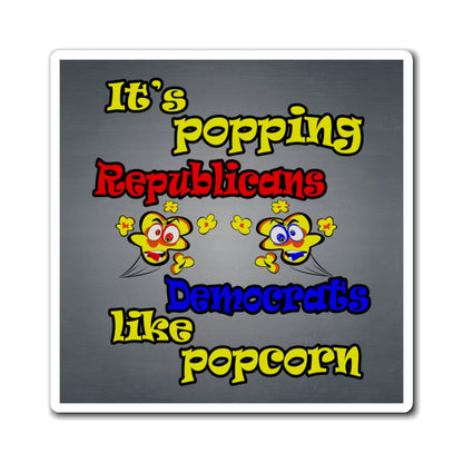popping like popcorn - Magnets - (grey-light grey)