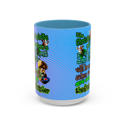 christmas spirits of boston - Accent Mug (light blue-purple wave)