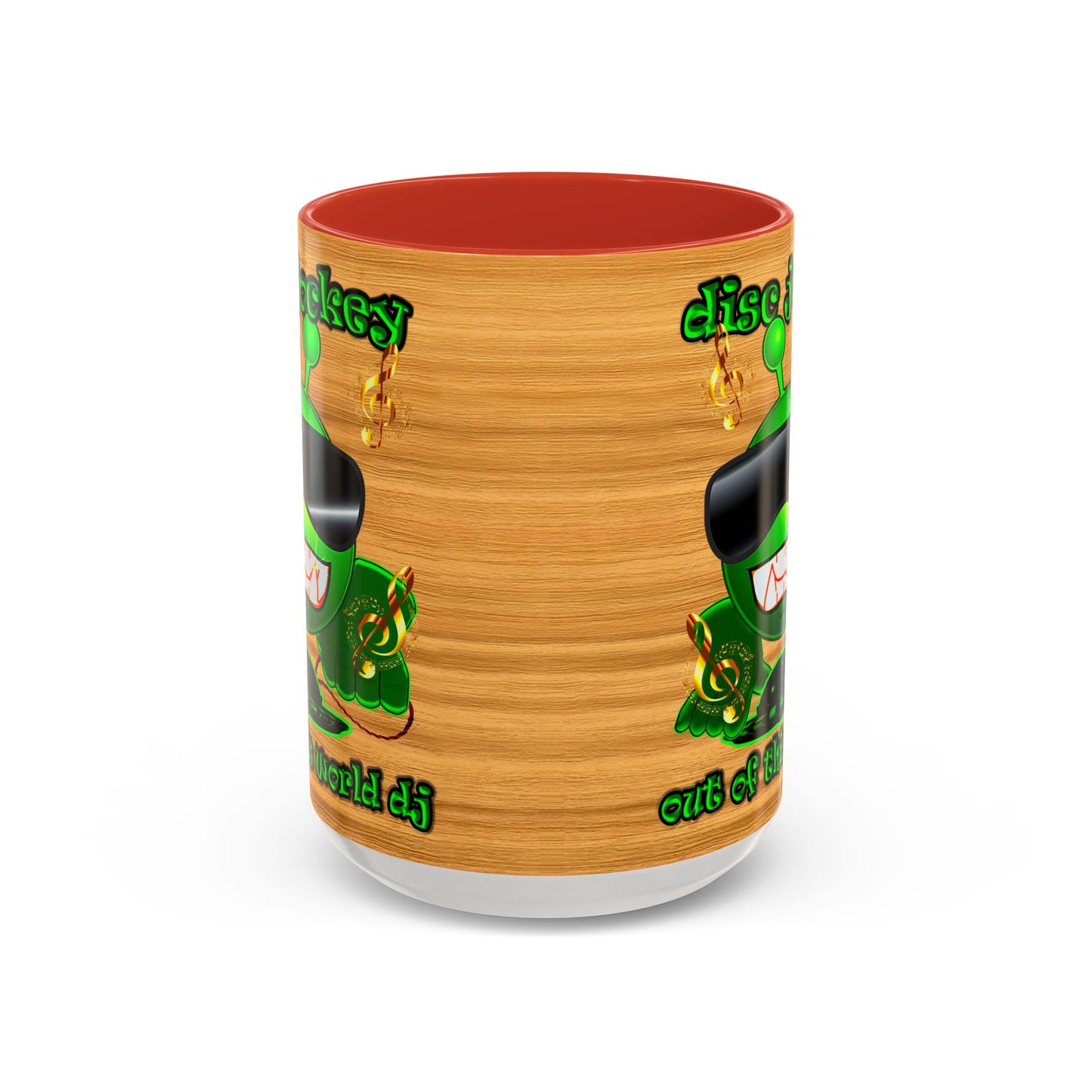 disc jockey - Accent Mug (butterscotch wood finish)
