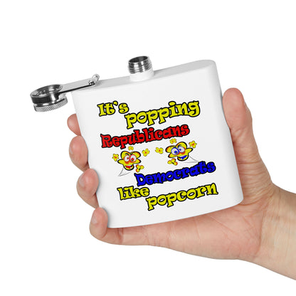 popping like popcorn - Stainless Steel Flask