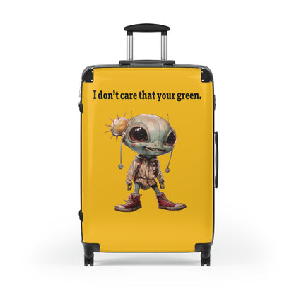 I don't care that your green - Suitcase (yellow)