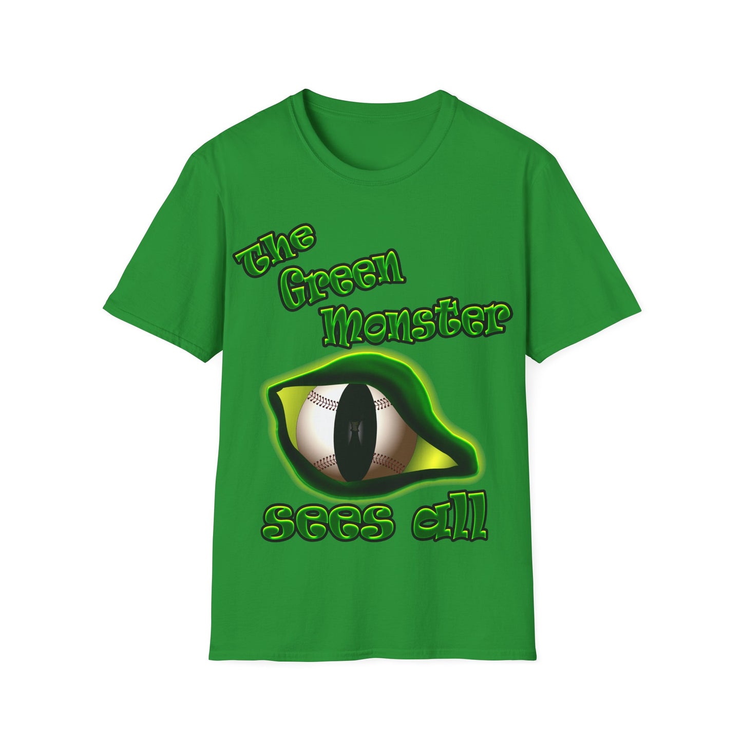 green monster - Unisex Softstyle T-Shirt