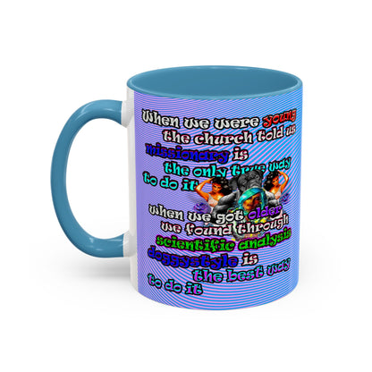 doggystyle - Accent Mug (light blue-purple wave)