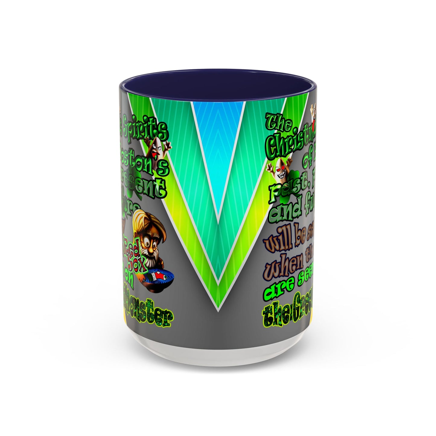 christmas spirits of boston - Accent Mug (rainbow split)