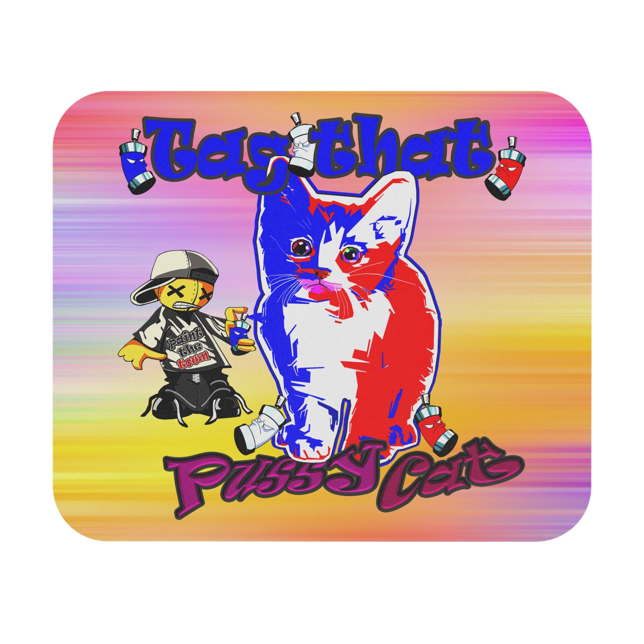 tag that - Mouse Pad (Rectangle) (color blur)