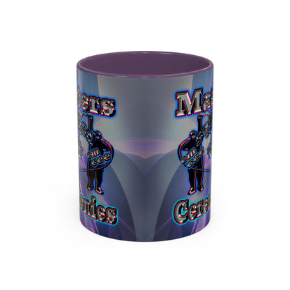 em cee squared - Accent Mug (grey-pink wave)