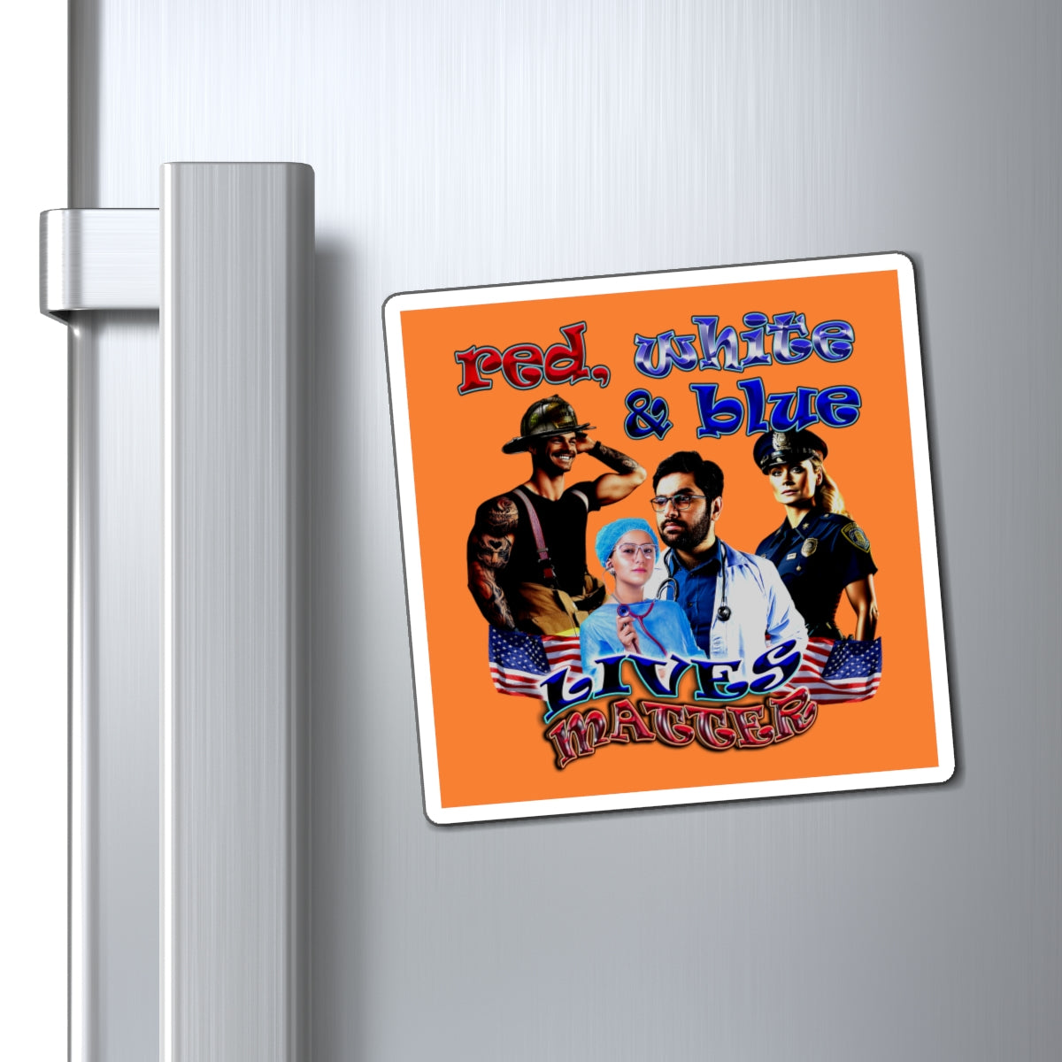 rw&b lives matter - Magnets - (crusta)