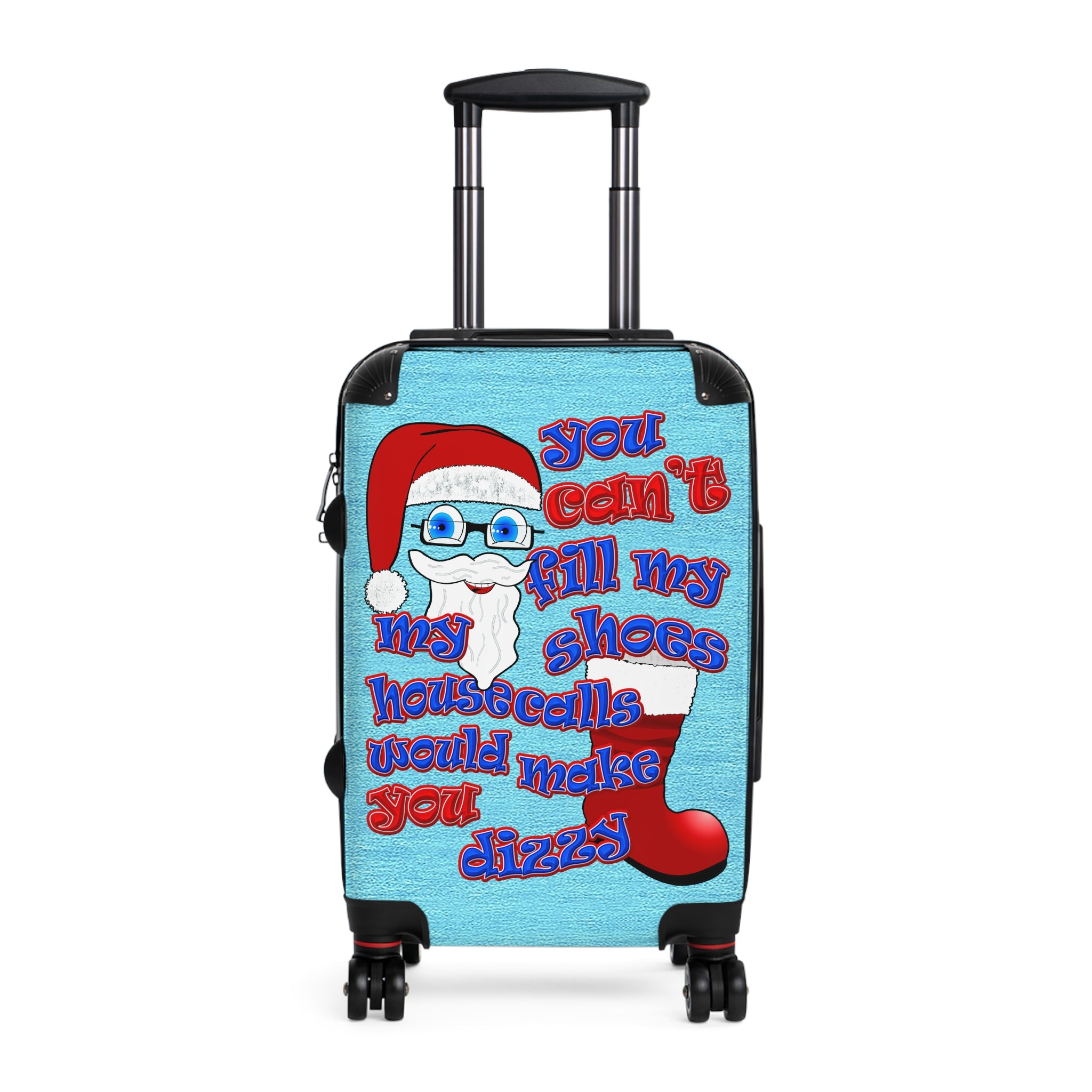 santa's shoes - Suitcase (faded blue)