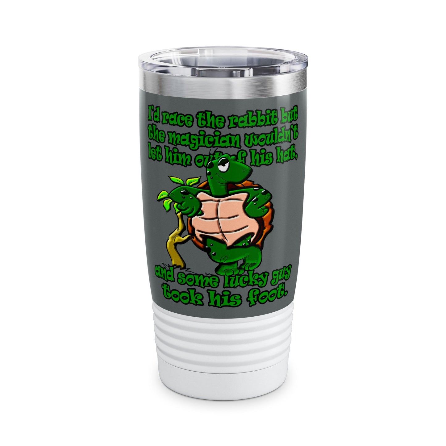 turtle race - Ringneck Tumbler, 20oz (dark grey)