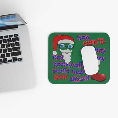 santa's shoes - Mouse Pad (Rectangle) (dark green)