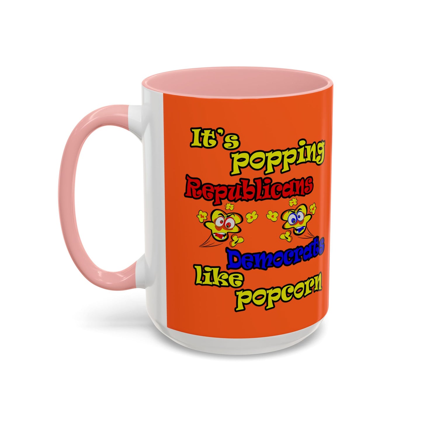 popping like popcorn - Accent Mug (orange)