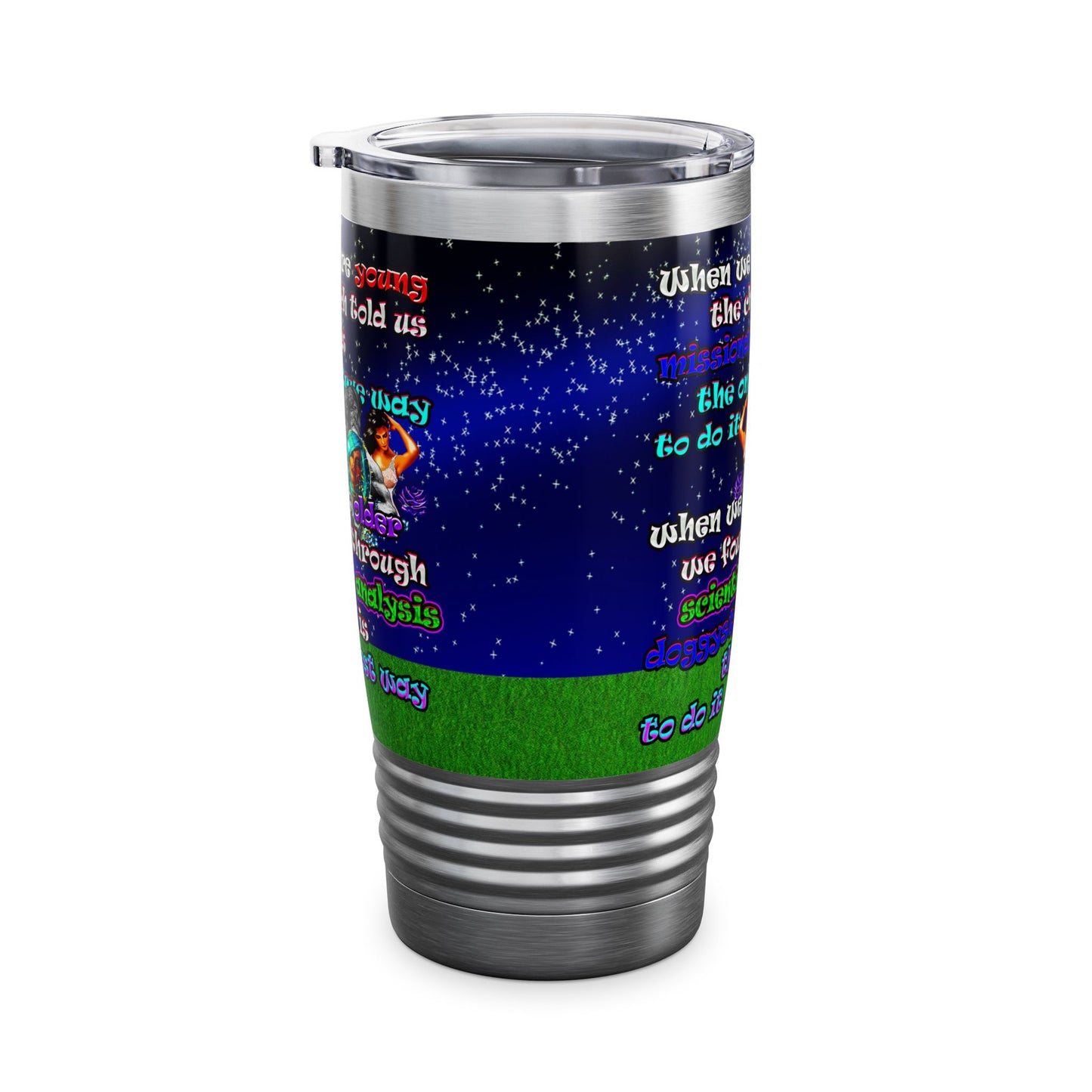 doggystyle - Ringneck Tumbler, 20oz ('snoops' background)
