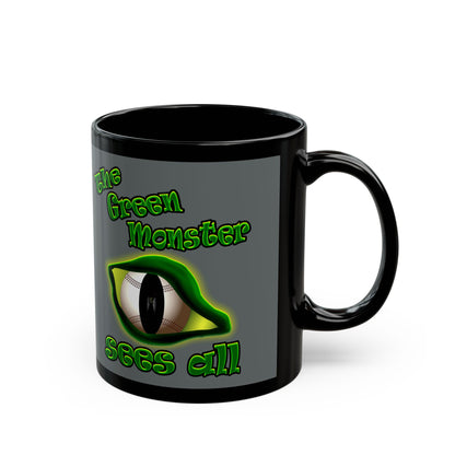 green monster - Black Mug (dark grey)