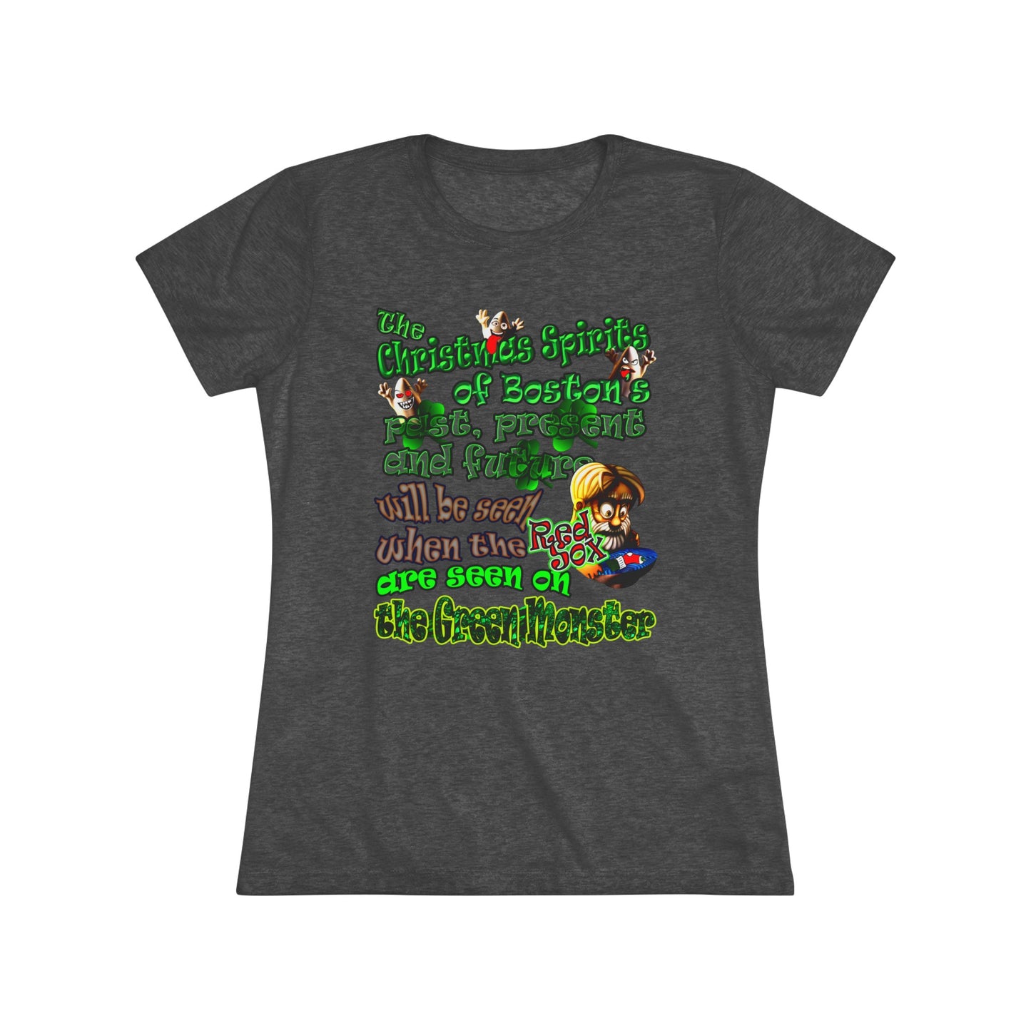 christmas spirits of boston - Women's Triblend Tee