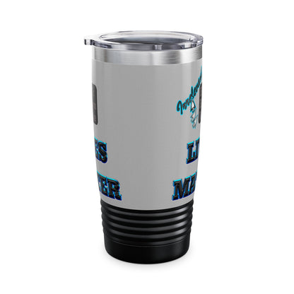irrelevant - Ringneck Tumbler, 20oz (light grey)