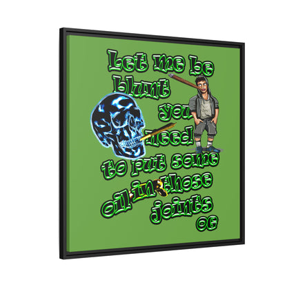 og - framed canvas art (green)