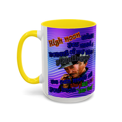 high noon - Accent Mug (purple wave)