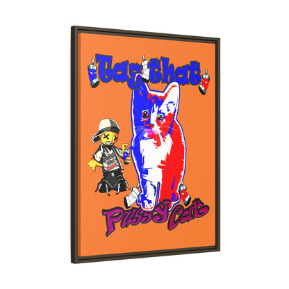 tag that - framed canvas art (crusta)